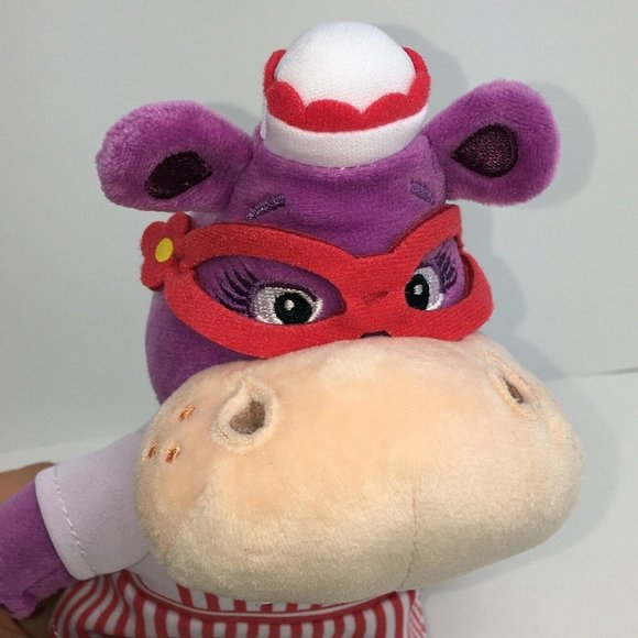 Disney Doc McStuffins Plush Hallie Hippo 8" Beanbag Stuffed Animal Hippopotamus - Picture 11 of 12
